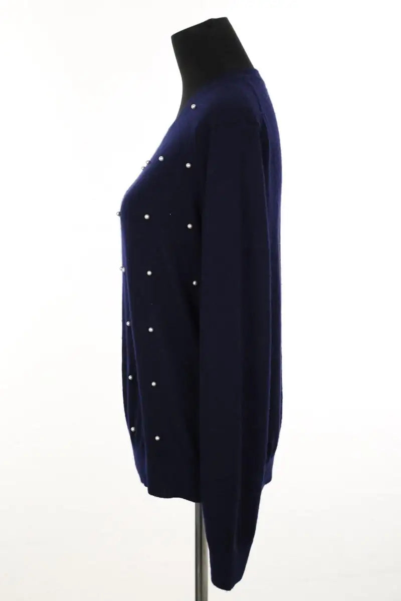 Pull Eric Bompard Bleu en Cachemire