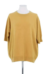 Pull Eric Bompard Jaune en Cachemire, taille XL - Seconde Main