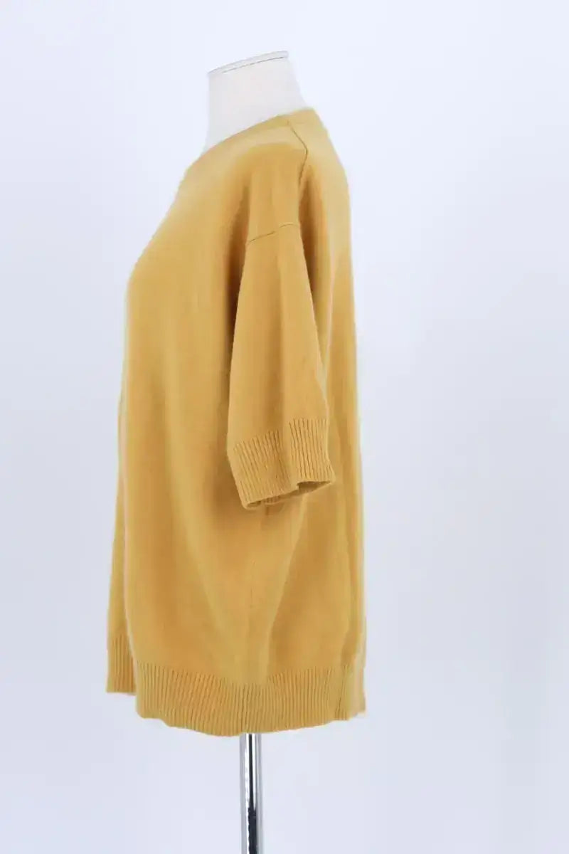 Pull Eric Bompard Jaune en Cachemire