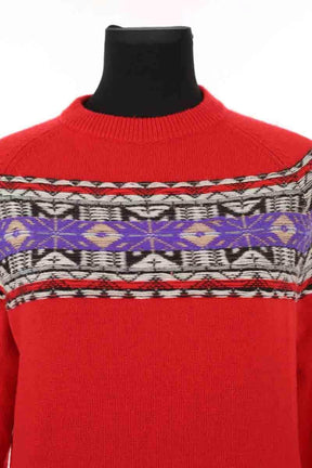Pull Eric Bompard Rouge en Laine