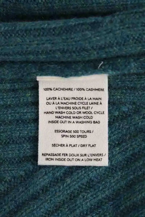 Pull Eric Bompard Vert en Cachemire