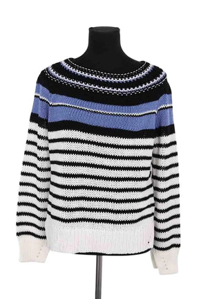 Pull Ermanno Firenze Blanc en Coton, taille M - Seconde Main