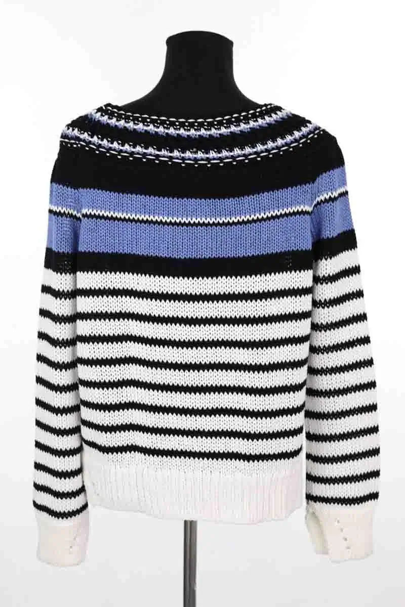 Pull Ermanno Firenze Blanc en Coton