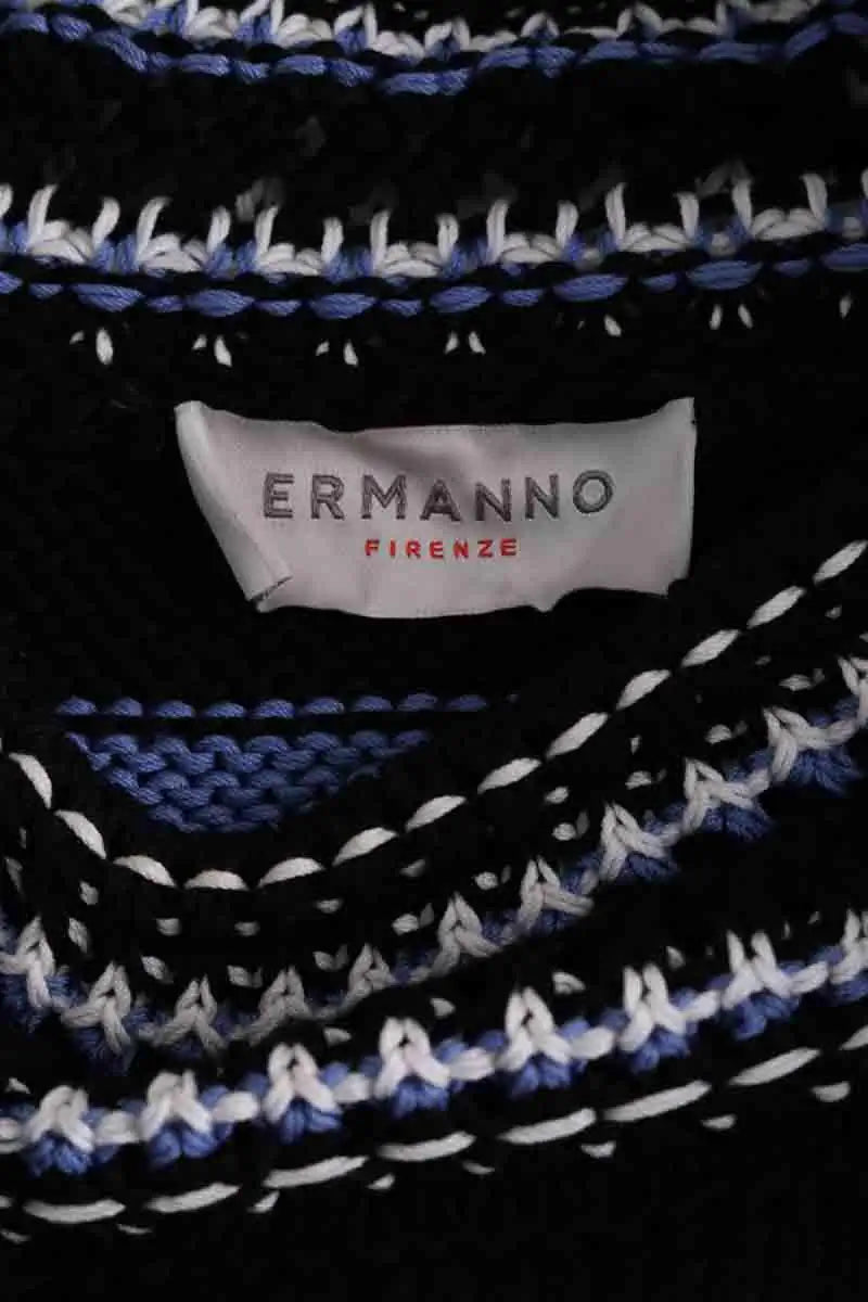 Pull Ermanno Firenze Blanc en Coton