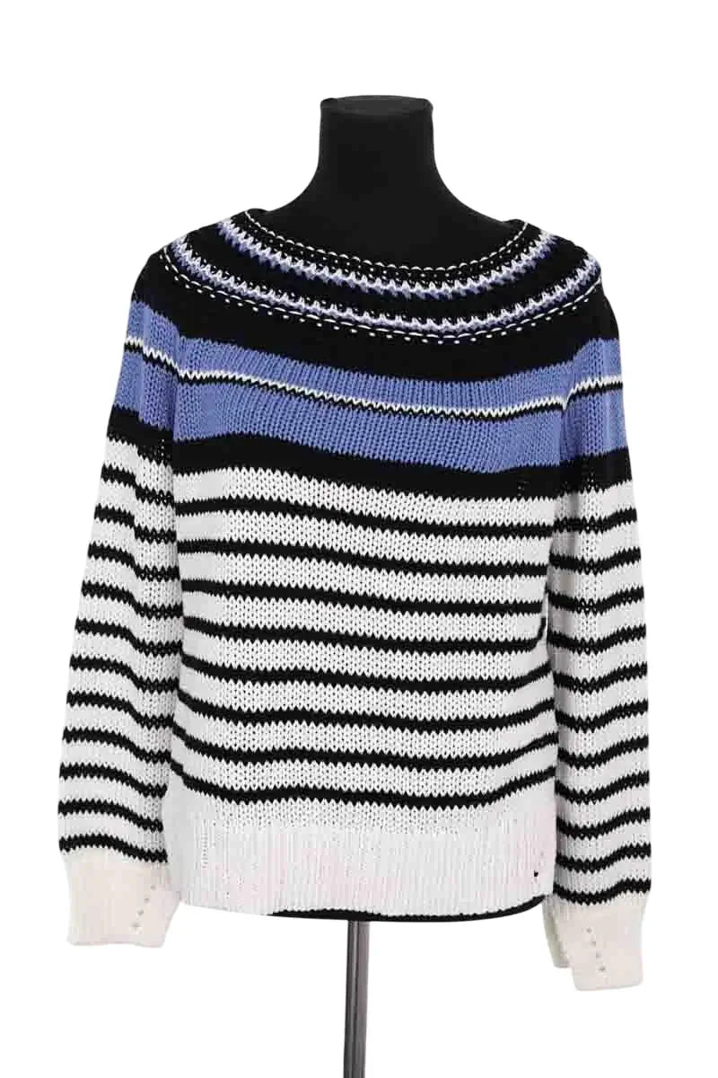 Pull Ermanno Firenze Blanc en Coton, taille M - Seconde Main