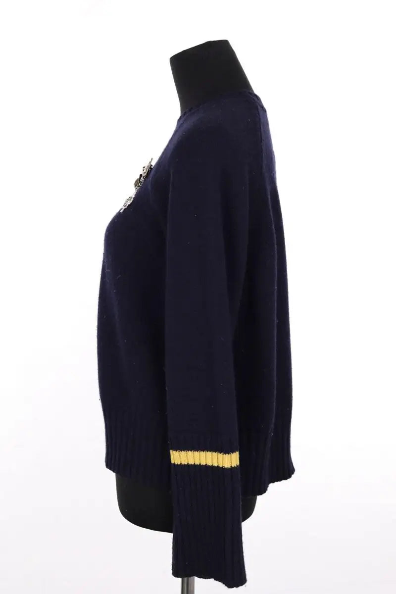Pull Ermanno Scervino Marine en Laine