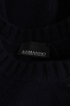 Pull Ermanno Scervino Marine en Laine