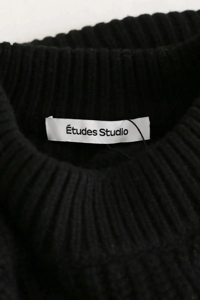 Pull Etudes Noir en Laine