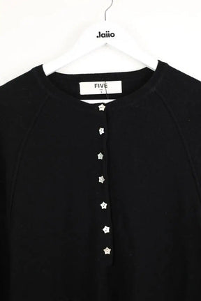 Pull FIVE Noir en Laine