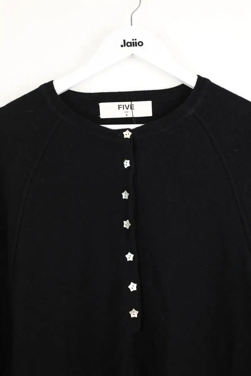 Pull FIVE Noir en Laine