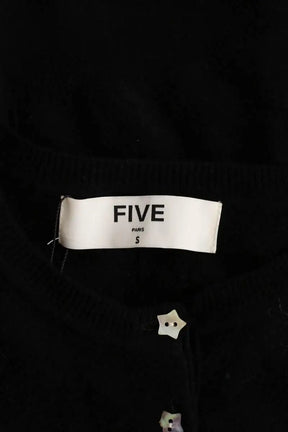 Pull FIVE Noir en Laine