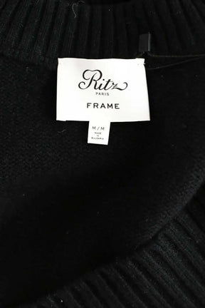 Pull Frame Noir en Cachemire