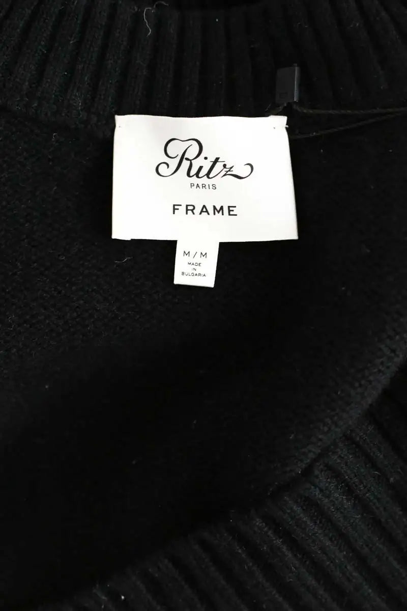 Pull Frame Noir en Cachemire