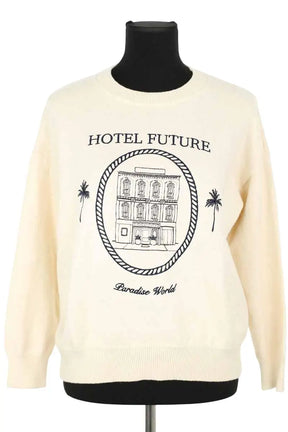 Pull From Future Beige en Coton, taille S - Seconde Main