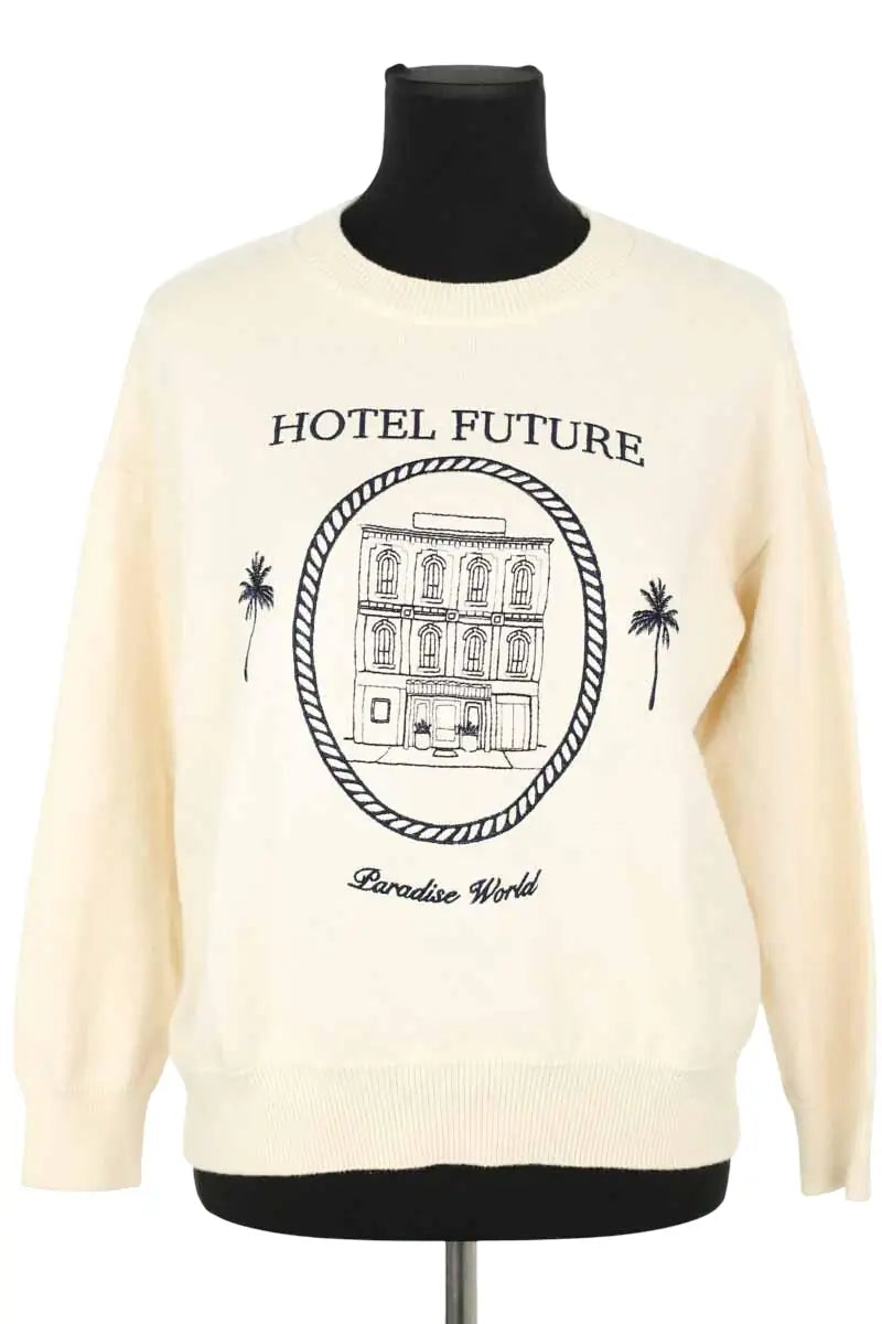 Pull From Future Beige en Coton, taille S - Seconde Main