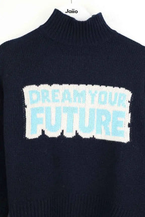 Pull From Future Bleu en Cachemire