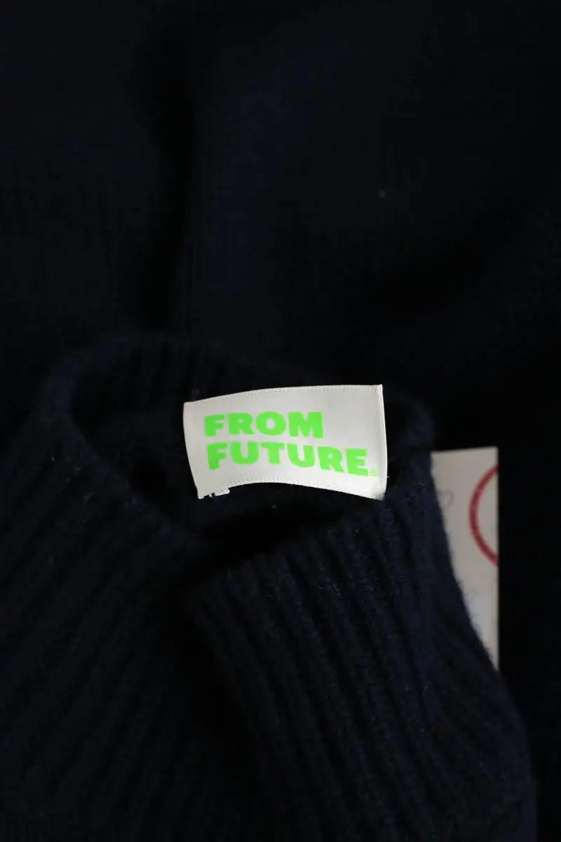 Pull From Future Bleu en Cachemire