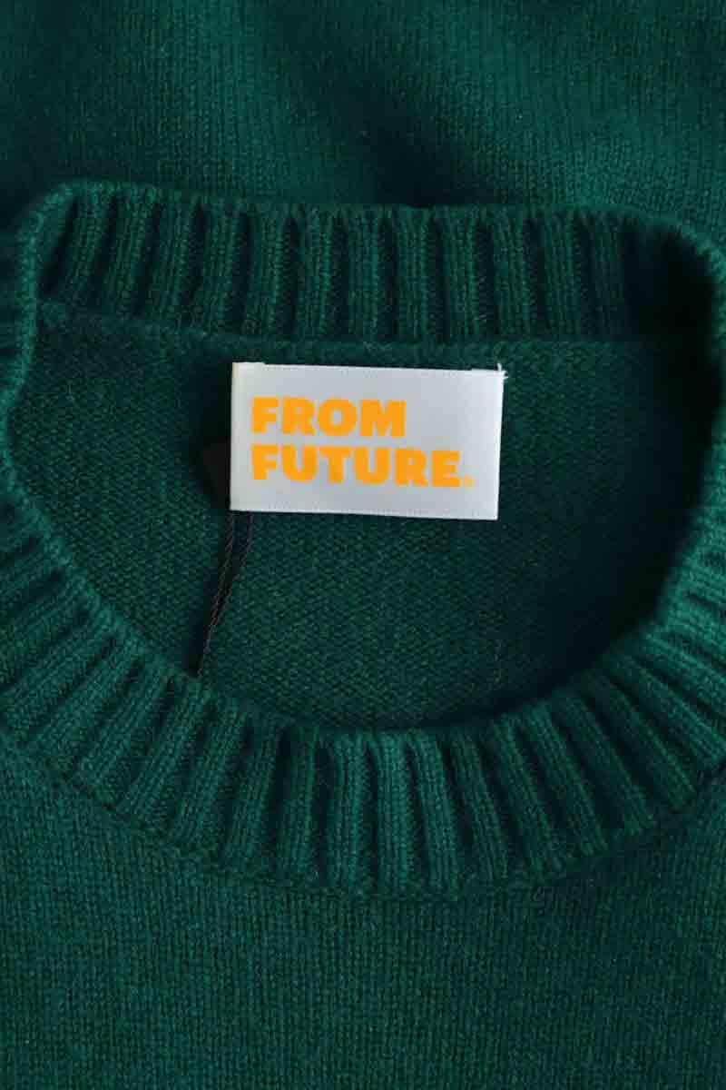 Pull From Future Vert en Cachemire