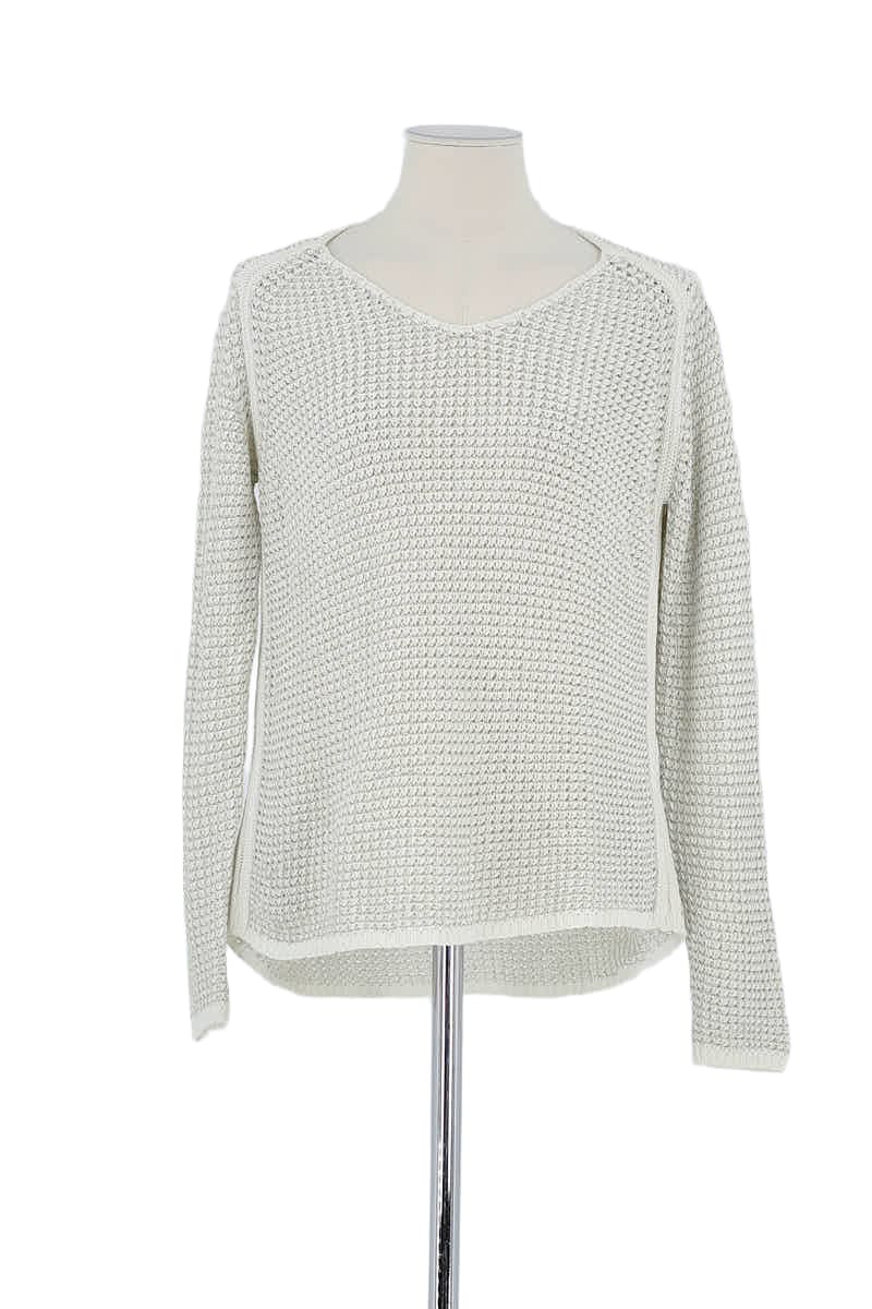 Pull Gerard Darel Blanc en Coton, taille S - Seconde Main