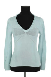 Pull Gerard Darel Bleu en Viscose, taille S - Seconde Main