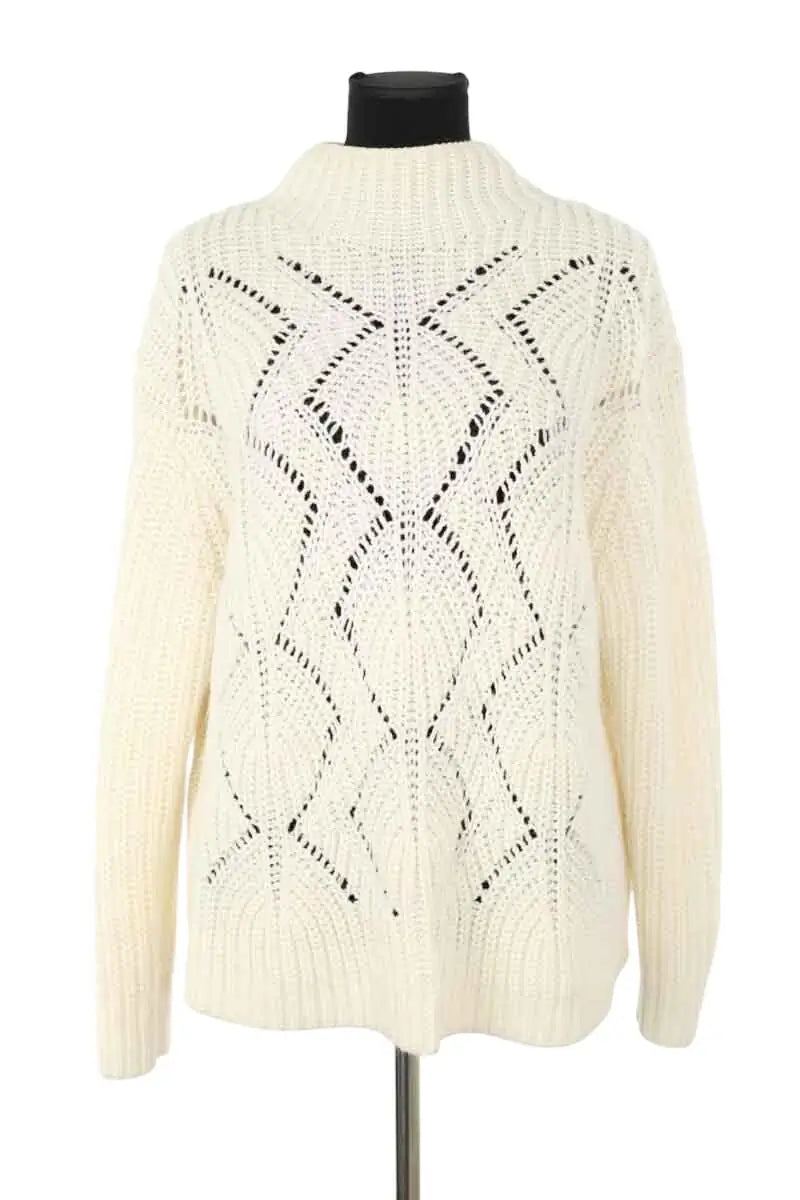 Pull Gerard Darel Ecru en Laine, taille S - Seconde Main