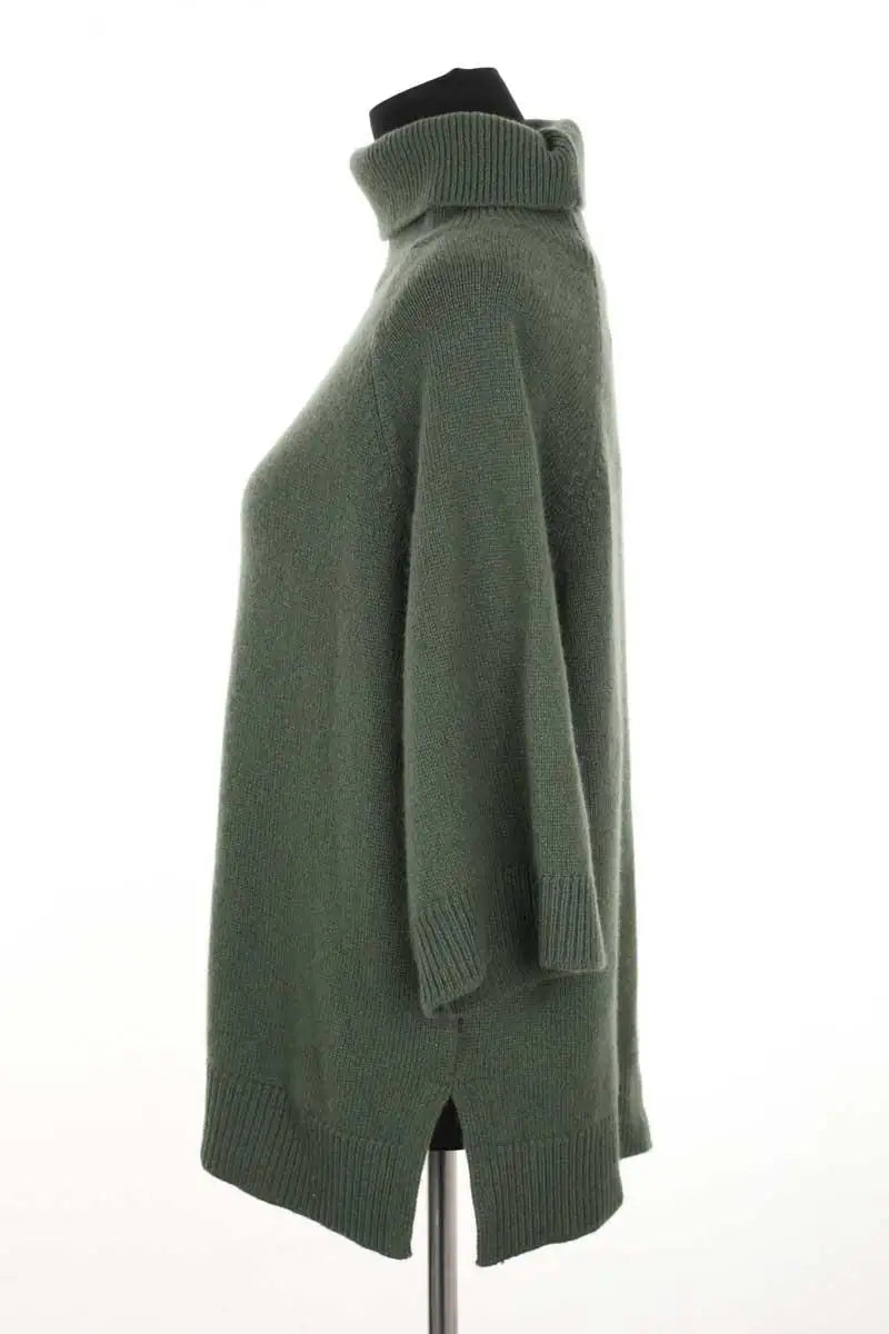 Pull Gran sasso Kaki en Cachemire