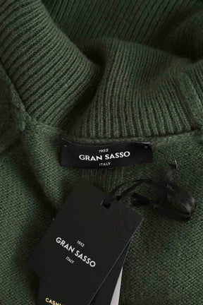 Pull Gran sasso Kaki en Cachemire