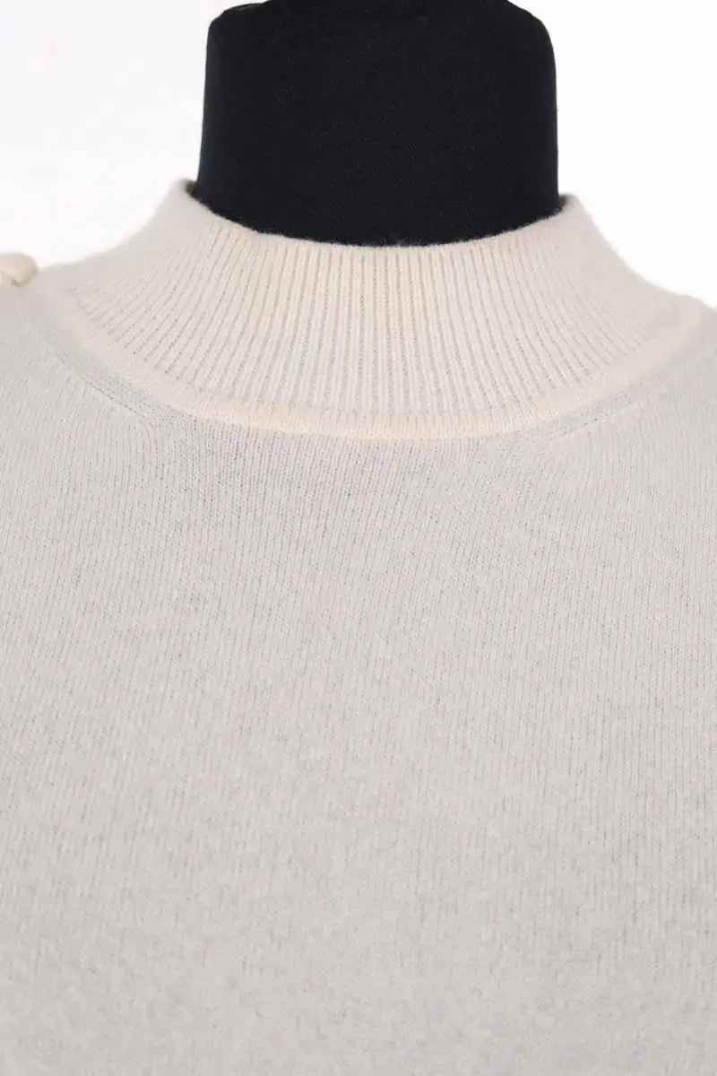 Pull Hermès Blanc en Cachemire