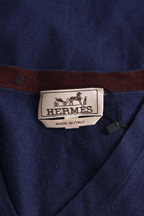 Pull Hermès Bleu en Laine