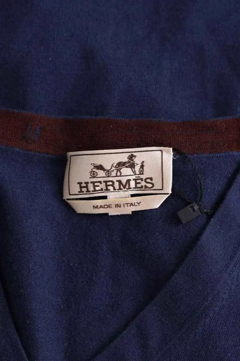 Pull Hermès Bleu en Laine