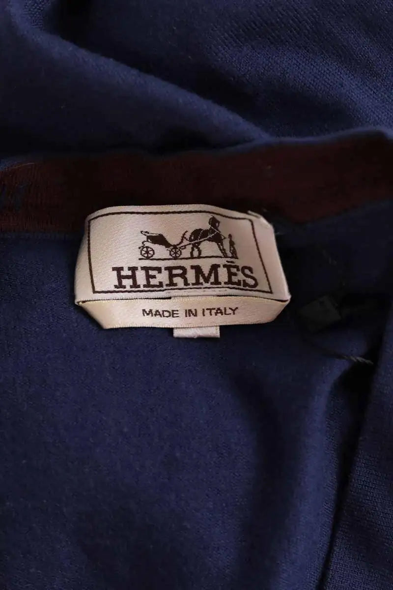Pull Hermès Bleu en Laine