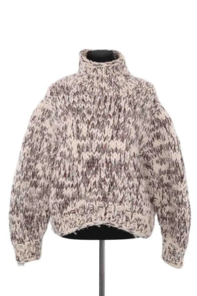 Pull Iro Ecru en Laine, taille XS - Seconde Main