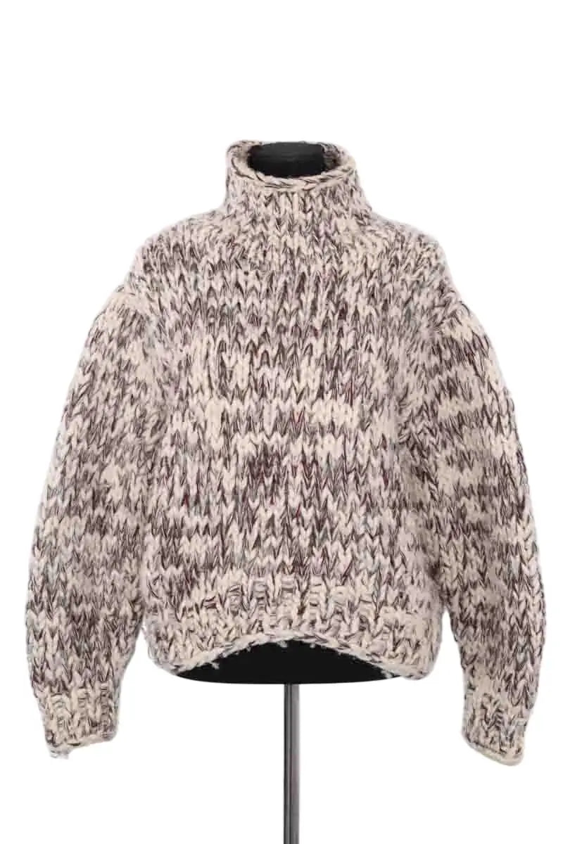 Pull Iro Ecru en Laine, taille XS - Seconde Main