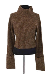 Pull Iro Kaki en Laine, taille S - Seconde Main