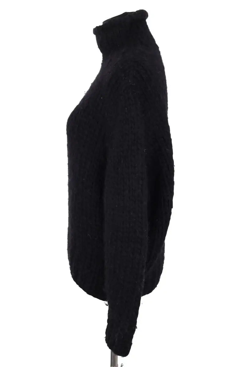 Pull Iro Noir en Laine