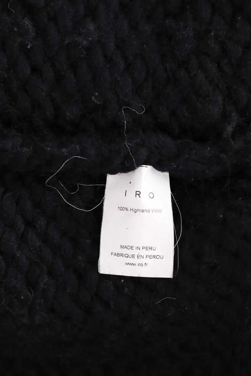 Pull Iro Noir en Laine