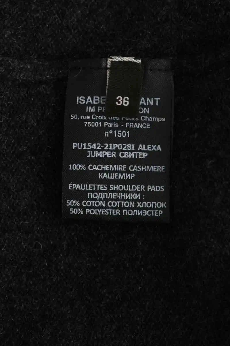 Pull Isabel Marant Anthracite en Cachemire