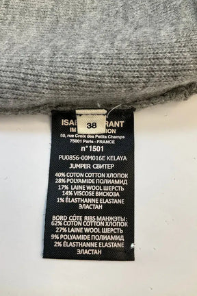 Pull Isabel Marant Étoile Anthracite en Coton