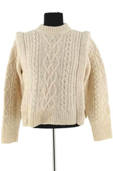 Pull Isabel Marant Étoile Beige en Laine, taille S - Seconde Main