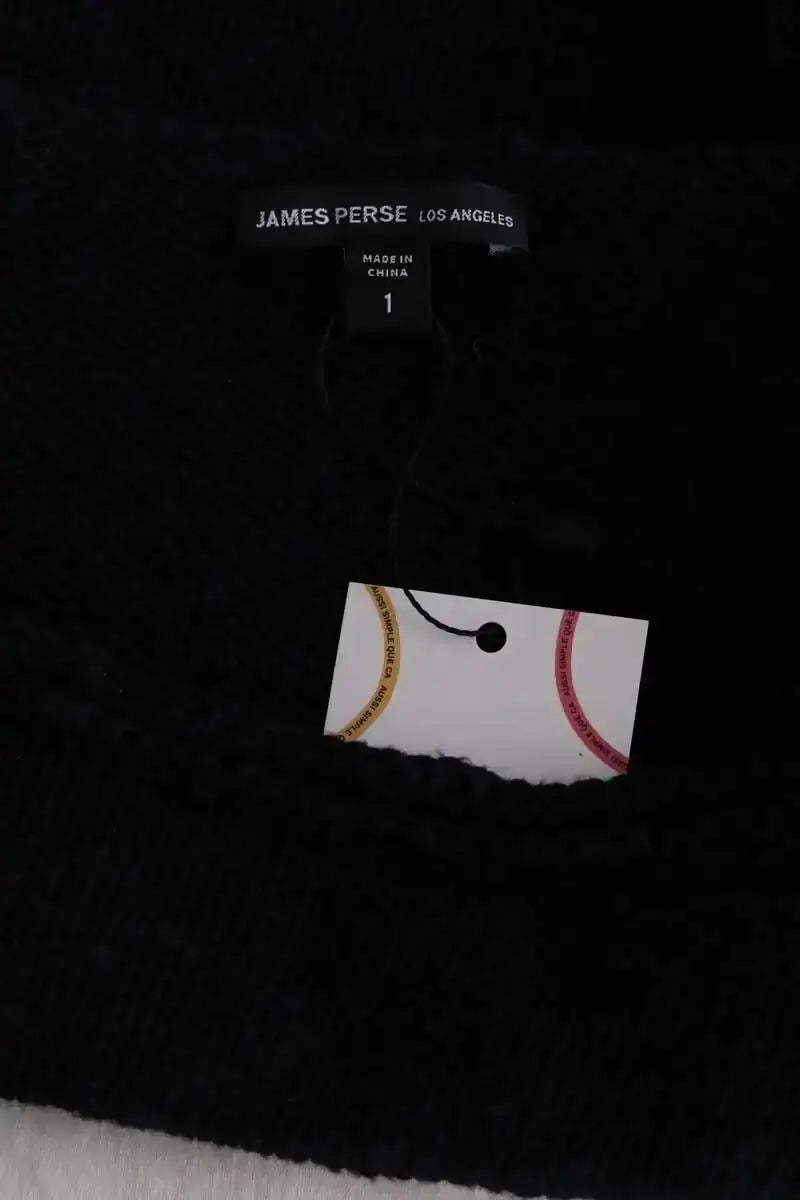 Pull James Perse Noir en Coton