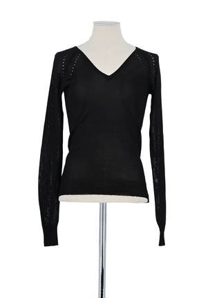 Pull Joseph Noir en Polyester, taille M - Seconde Main