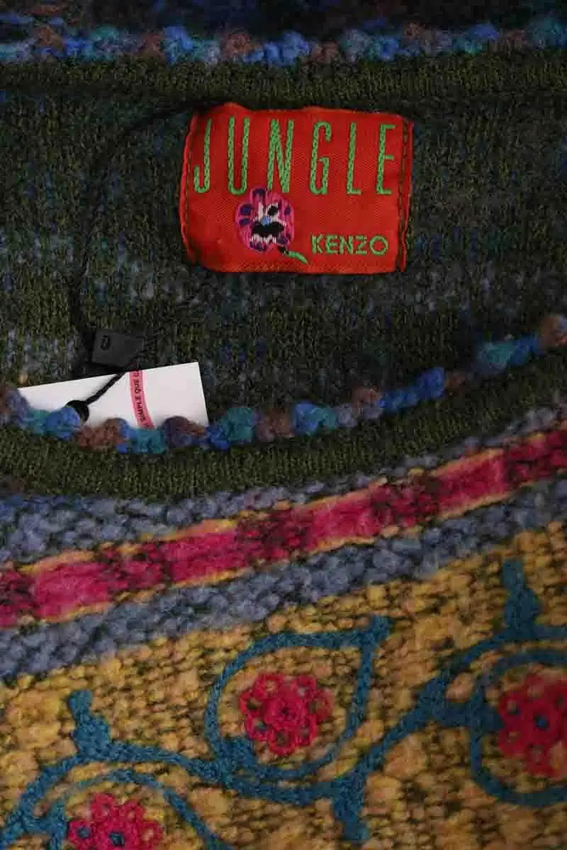 Pull Kenzo Vert en Laine