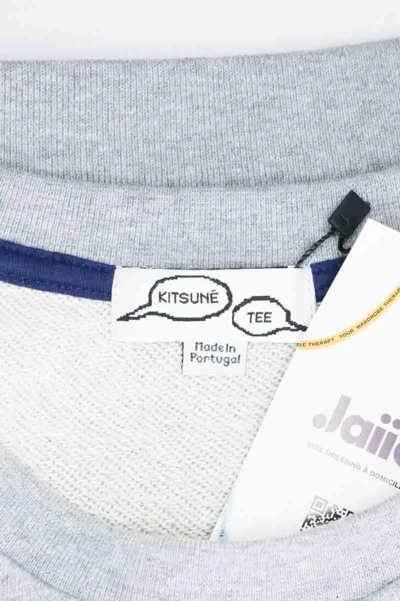 Pull Kitsuné Gris en Coton