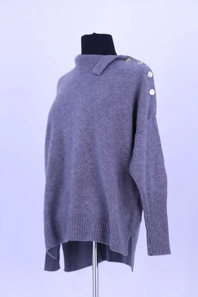 Pull Kujten Anthracite en Cachemire
