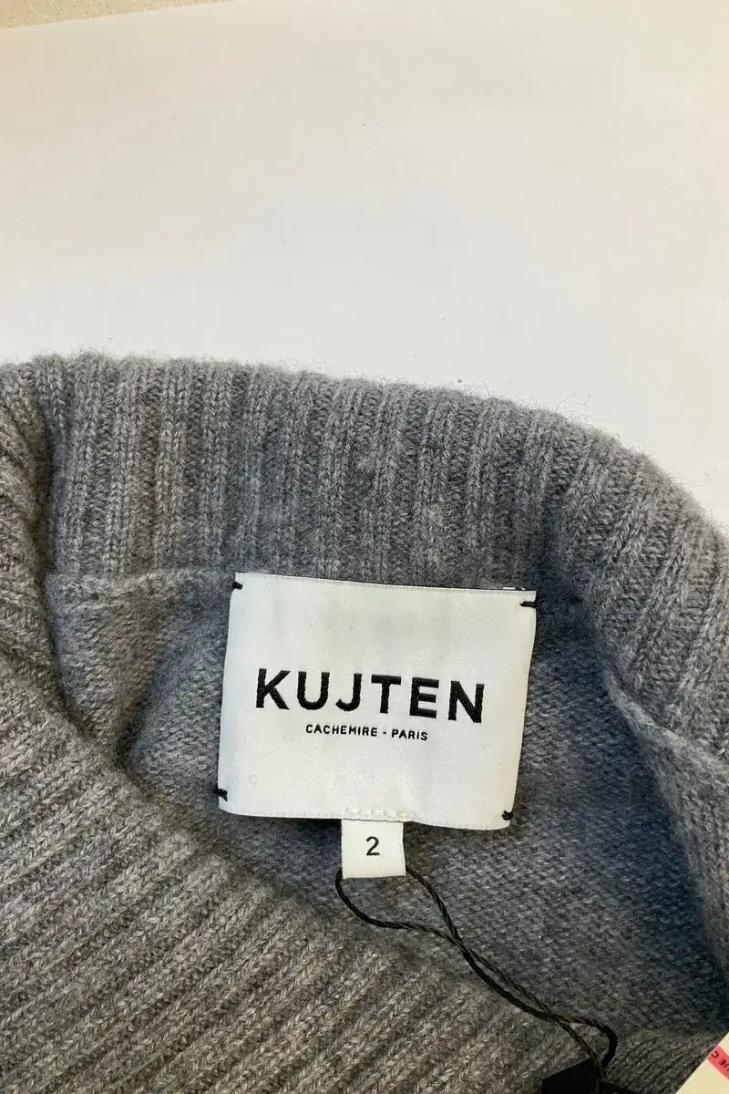 Pull Kujten Anthracite en Cachemire
