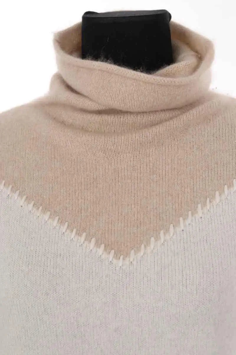 Pull Kujten Ecru en Cachemire