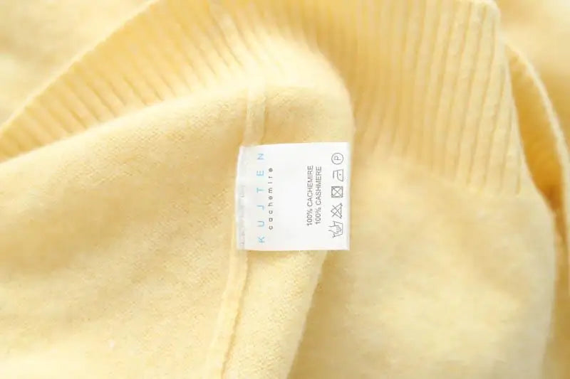 Pull Kujten Jaune en Cachemire