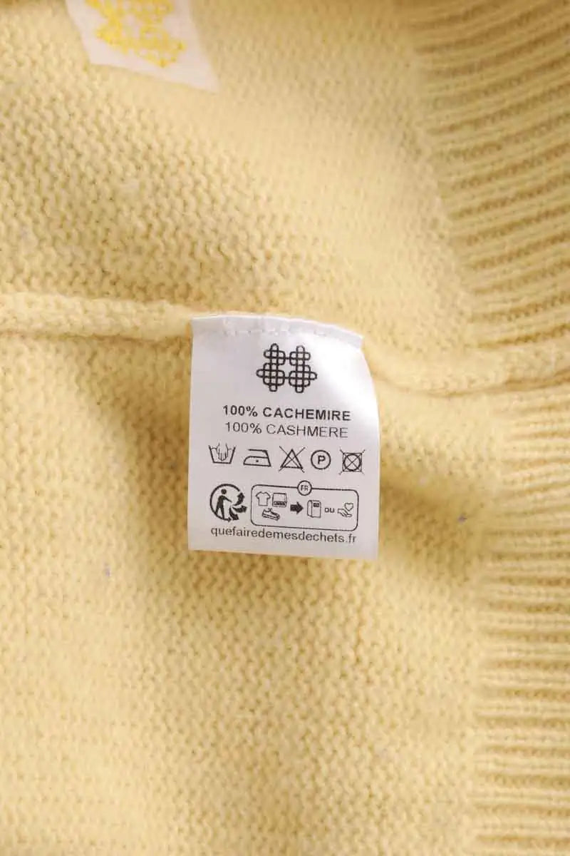 Pull Kujten Jaune en Cachemire