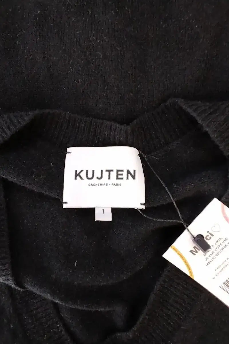 Pull Kujten Noir en Cachemire