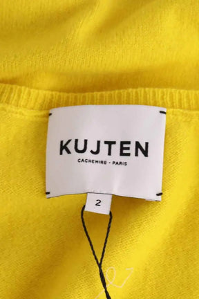 Pull Kujten Vicky Jaune en Cachemire